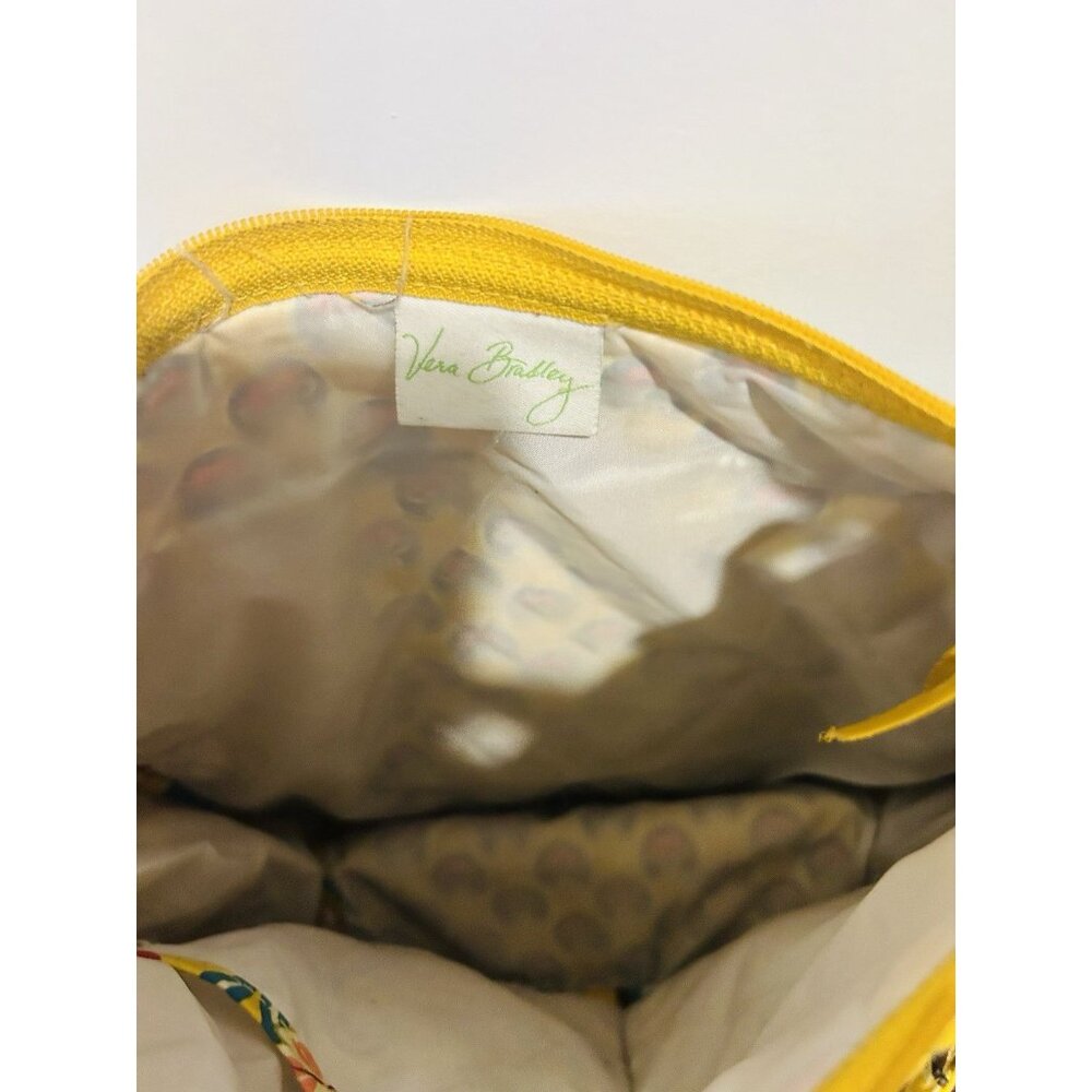 Vera Bradley Provencal Hipster Yellow Quilted Crossbody Purse Shoulder Bag - Picture 13 of 14